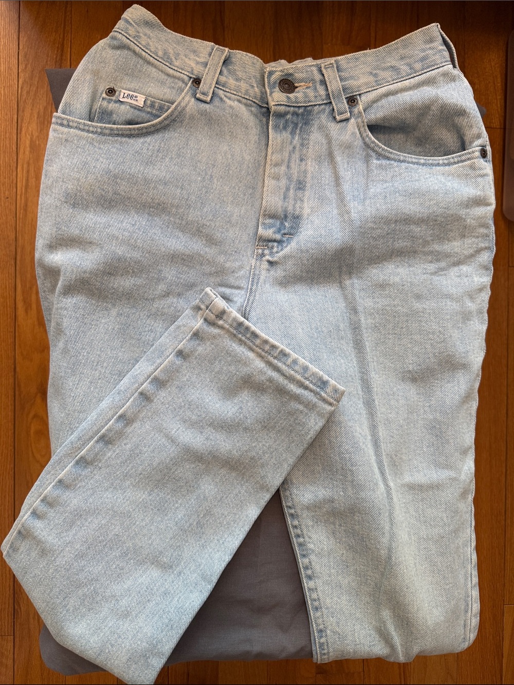 Lee Pale Blue Straight-Leg Jeans